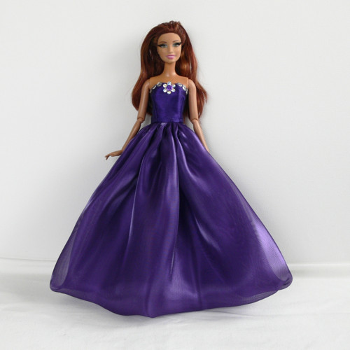 Barbie - spol. sezóna - tmavě fialová + botičky