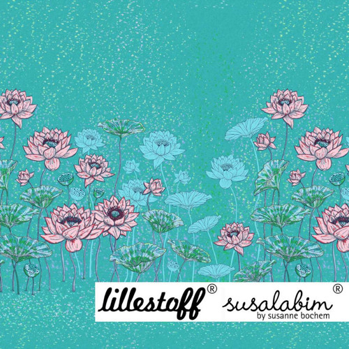 Panel s lotosy, úplet (Lotusblüte)
