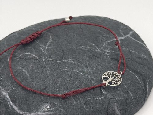 Minimalistický náramek - Tree of life (vínová)