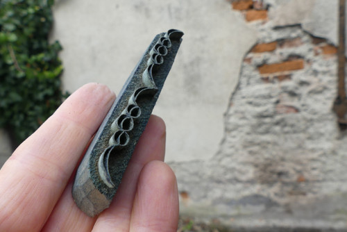 Staré dřevěné razítko na textil, modrotisk