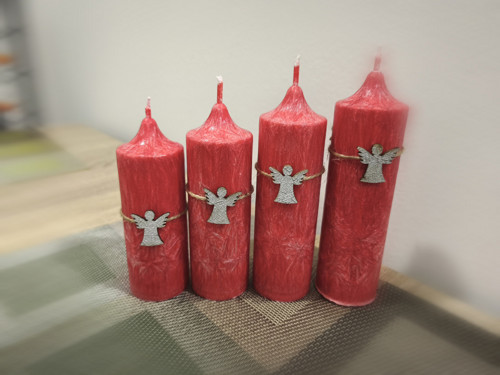 Adventní svíčky s andělíčky — foto 1