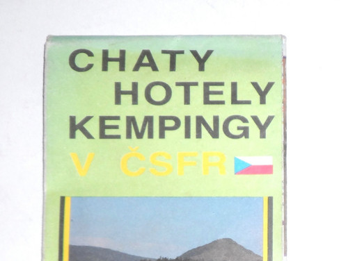 Chaty, hotely, kempingy v ČSFR • mapa, 1990 — foto 1