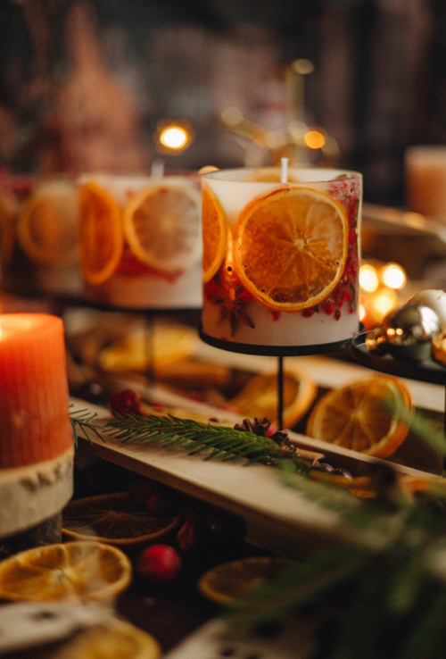 Svíčka "Citrusový advent "