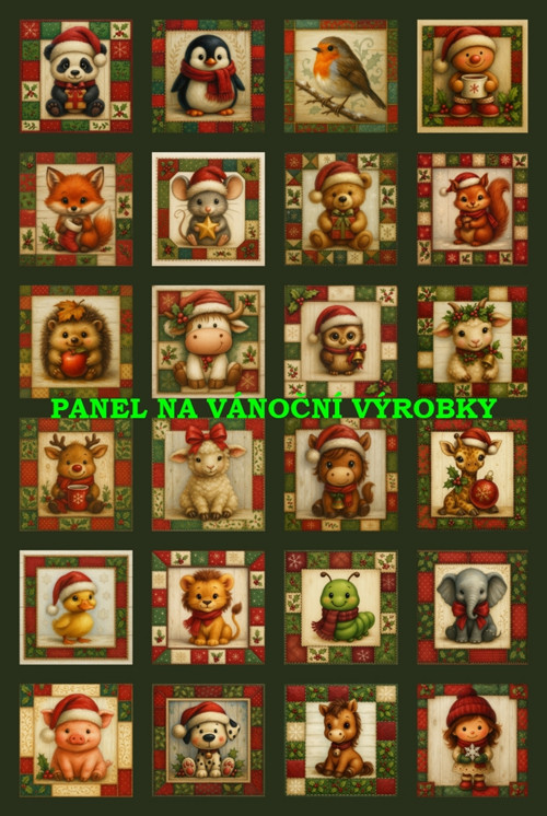 Bavlněný panel 40 x 60 cm