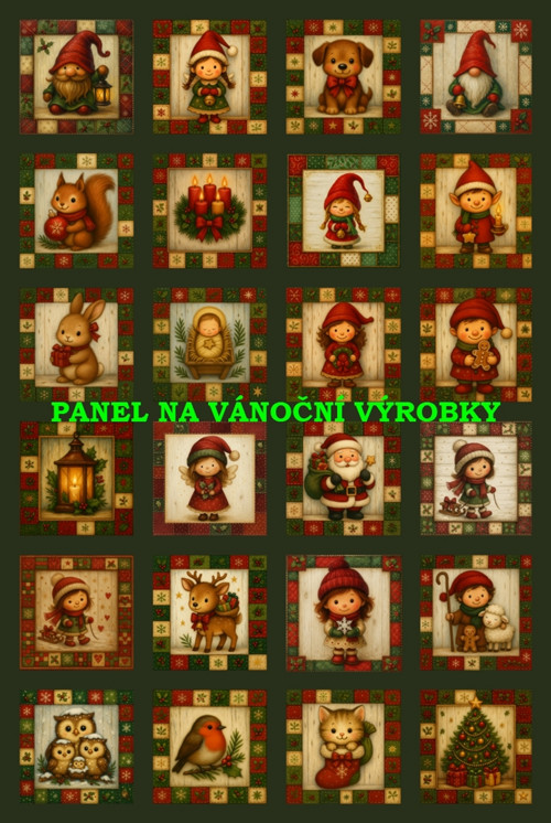 Bavlněný panel 40 x 60 cm
