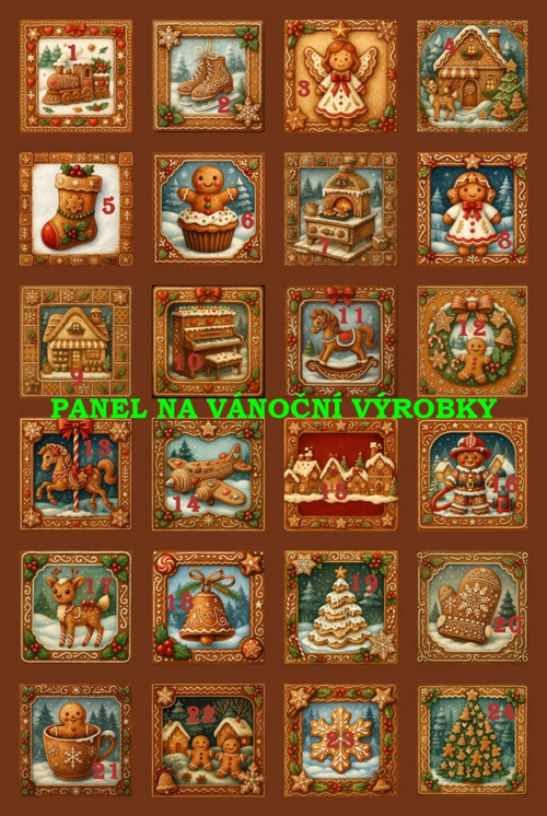Bavlněný panel 40 x 60 cm