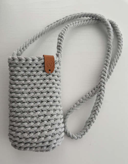 Crossbody kabelka na mobil - šedá