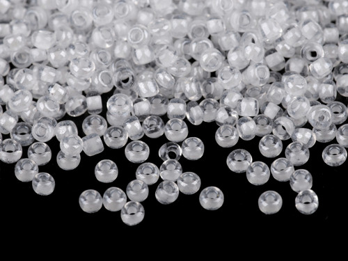 Rokajl s průtahem zářivý, 3mm, bílá, 50g