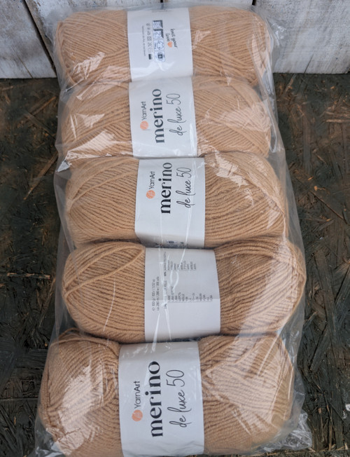 5 x100 g Merino De Luxe 50 příze.