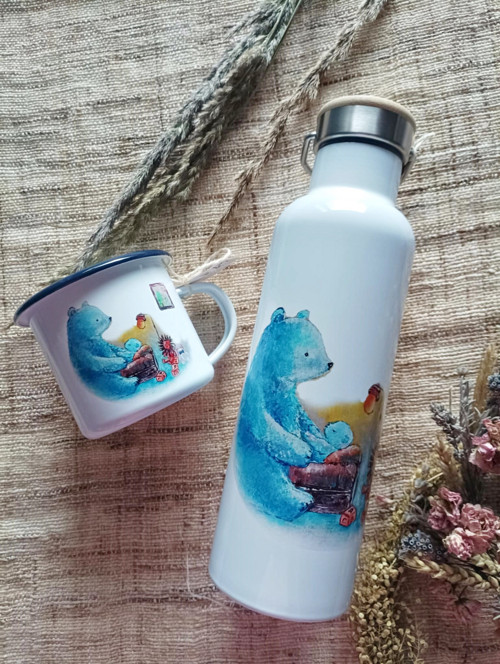Termoláhev - 750 ml - lední medvědi