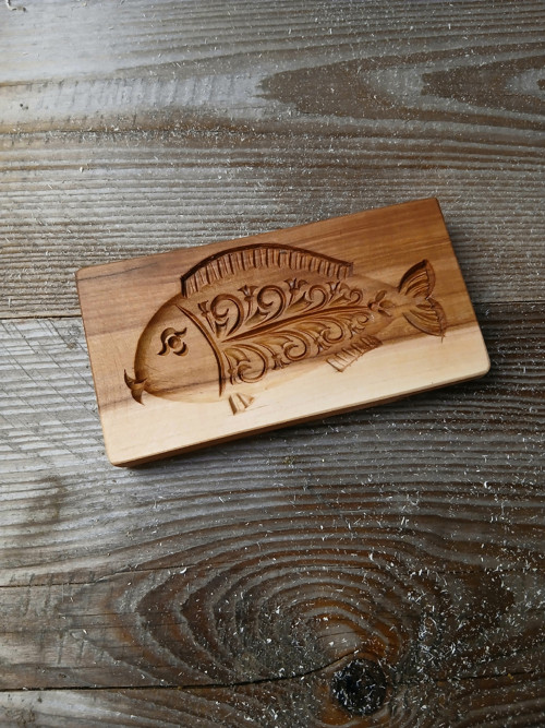 Ryba-dřevěná forma 11x6cm