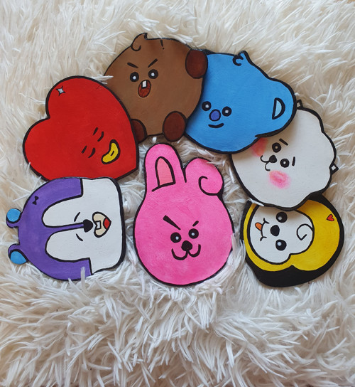 BTS podtácky BT21 Vibes (OT7)
