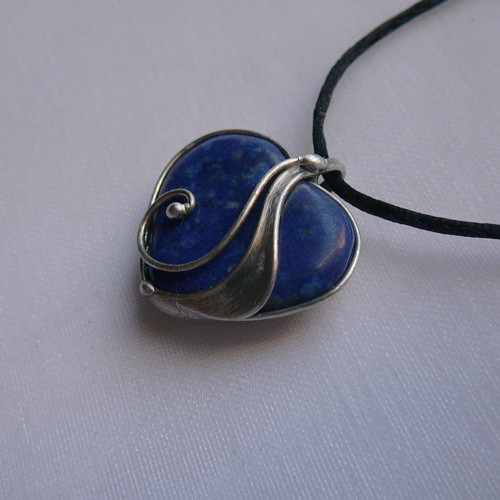 Mini srdiečko - lapis lazuli