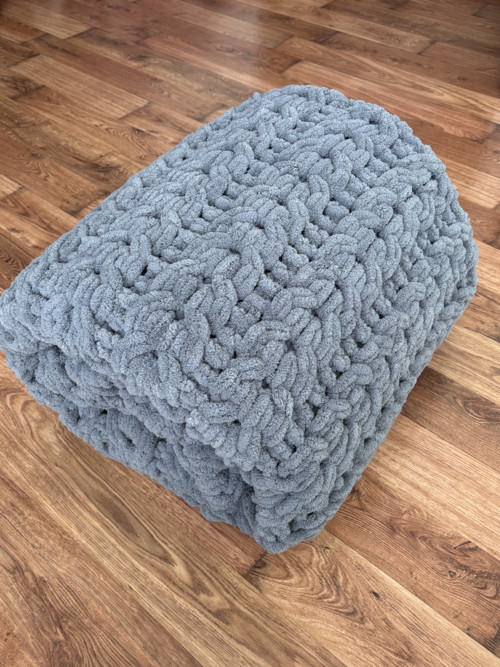 Deka Puffy 150x180 cm šedá rustikální norský vzor