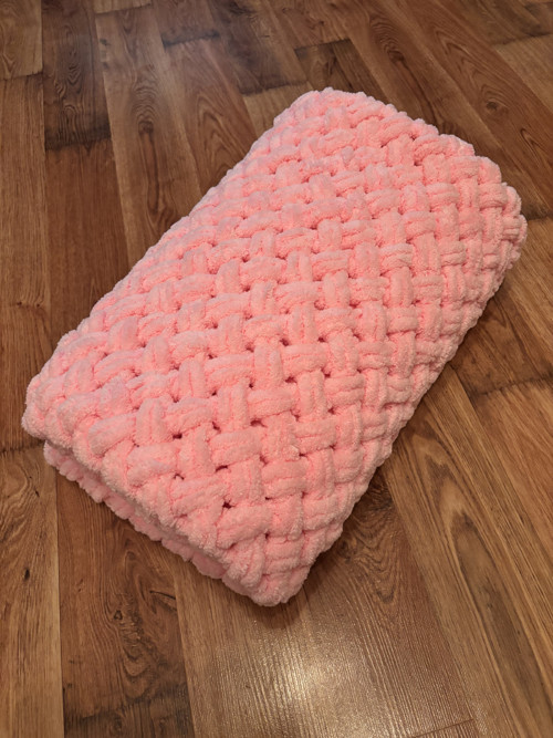 Deka Puffy rozměr 75x110 cm jemná růžová