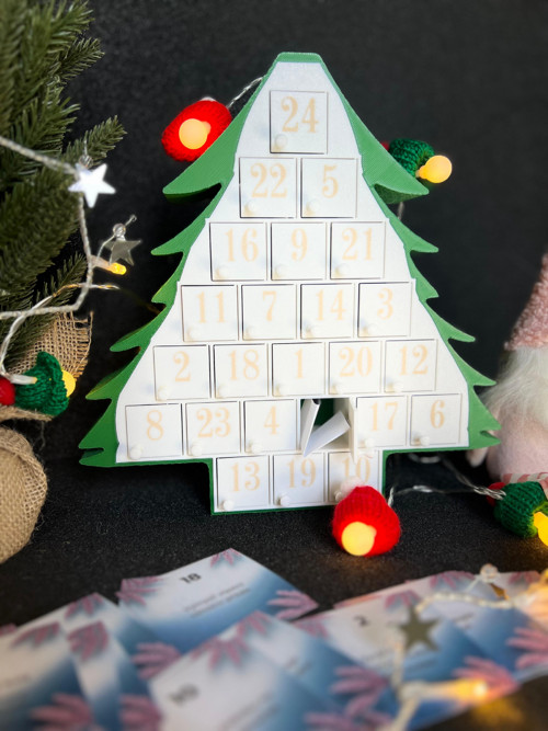 Adventní kalendář s aktivitami – originál 3D tisk