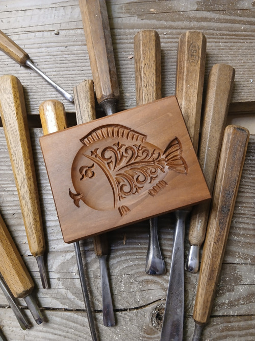Ryba-dřevěná forma 7x6cm