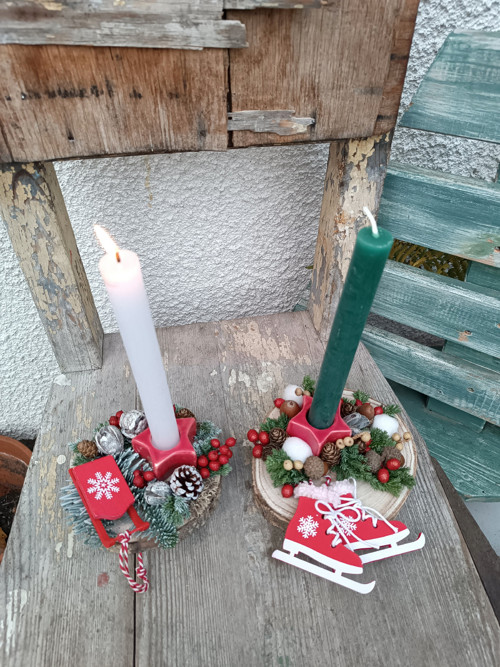 Svícen na kulatině / sleva