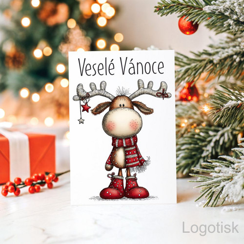 Veselé vánoční přání potisk SOB