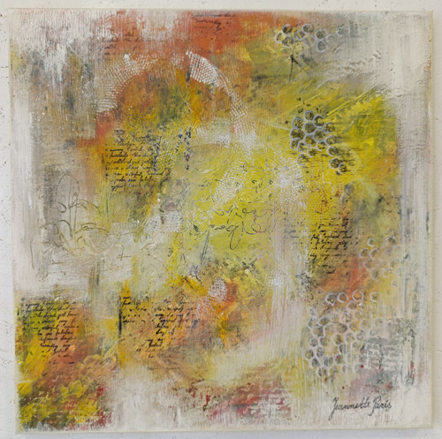 361. Vinobraní v plném proudu, 40x40 cm