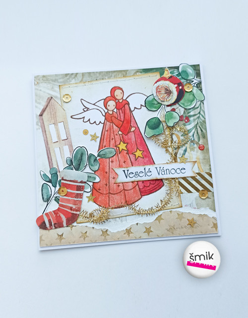 Vánoční přání andělské "Christmas Nutcracker" — foto 1