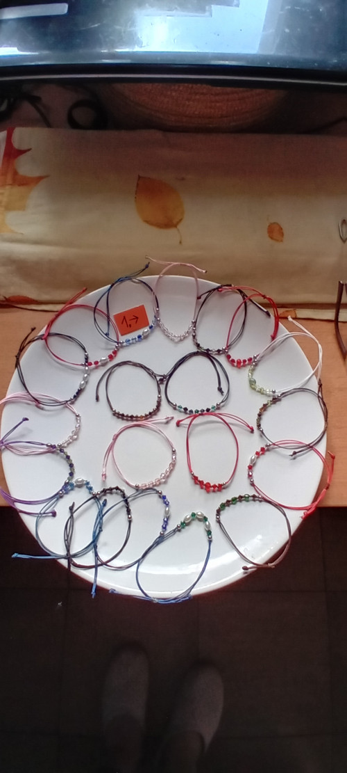 Stahovací náramky se Swarovski korálky