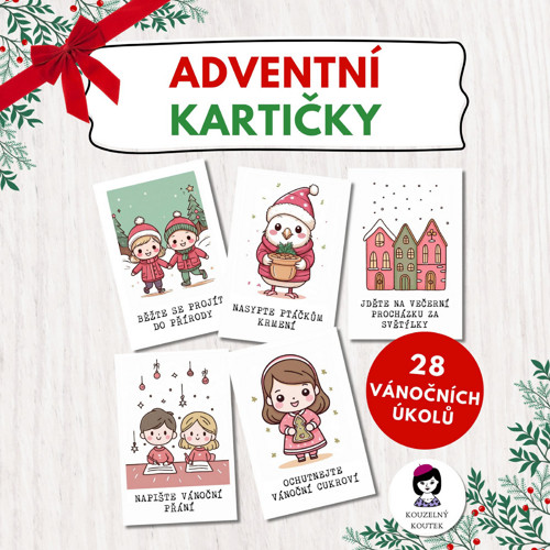 Adventní kartičky s úkoly | Adventní kalendář |