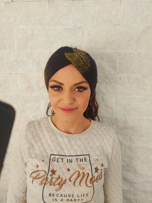 Pletená čelenka