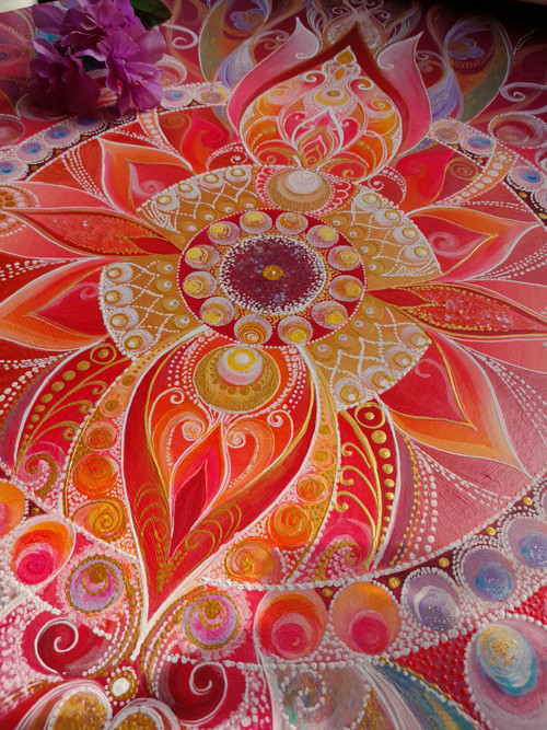 Mandala. Sjednocení. Brána k poznání. 70cm