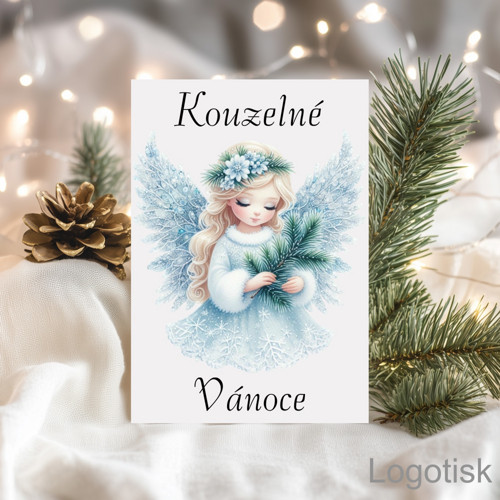 Vánoční originální přání ANDÍLEK -6