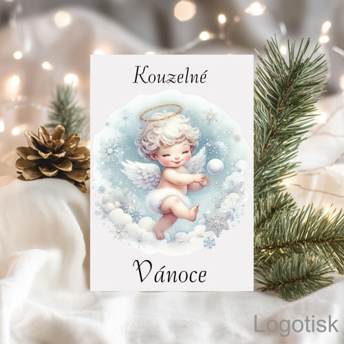 Vánoční originální přání ANDÍLEK -8