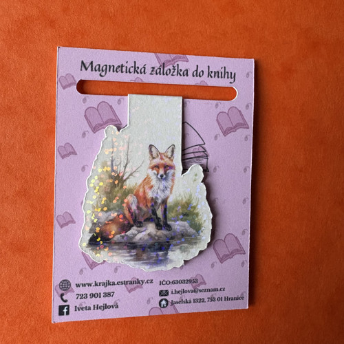 Magnetická záložka - liška