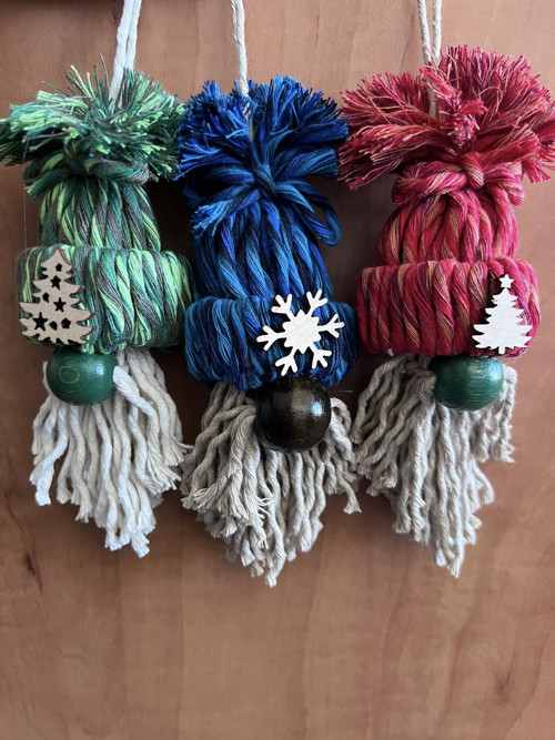 Macrame vánoční skřítek set 3 ks