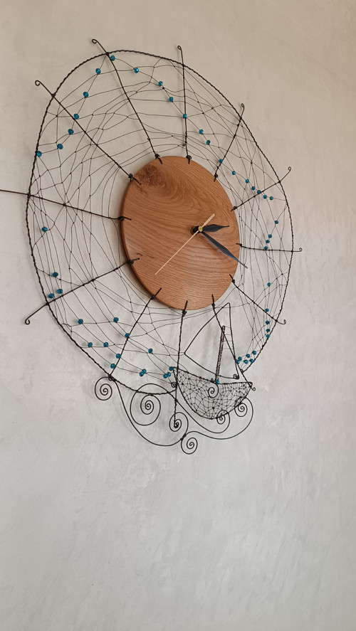 Hodiny 52 cm - Cesta ve vlnách