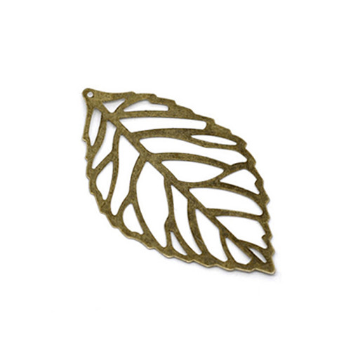 Veliký přívěšek list bronz 64mm, 1ks