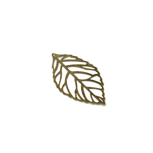 Menší přívěšek list bronz 24mm, 2/10ks