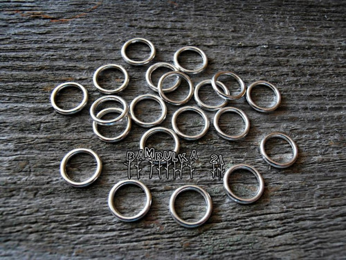 Kovový spojený kroužek 10mm x 1mm - 2ks