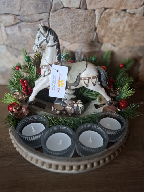 Advent svícens koníkem ClayreEef