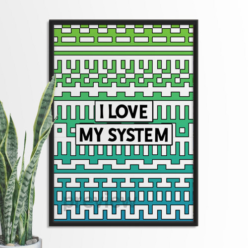 I love my system poster - čáry — foto 1