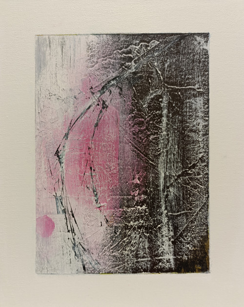 374. Růžový úsvit 1, rozměry 30x24 cm
