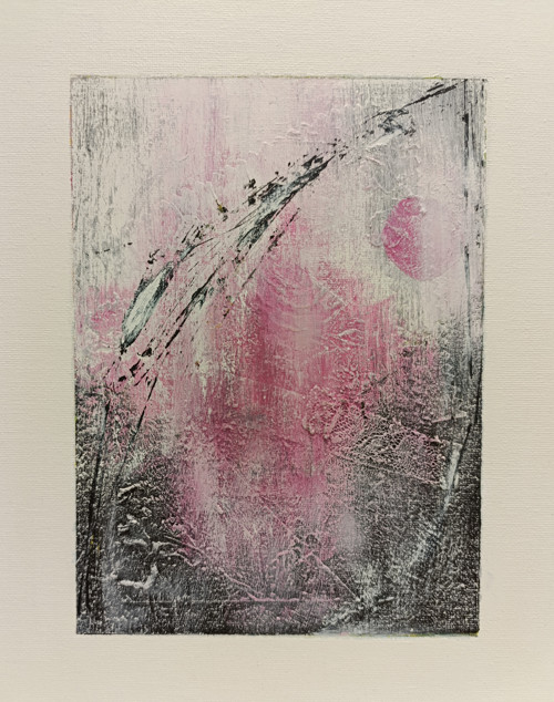 374. Růžový úsvit 2, rozměry 30x24 cm