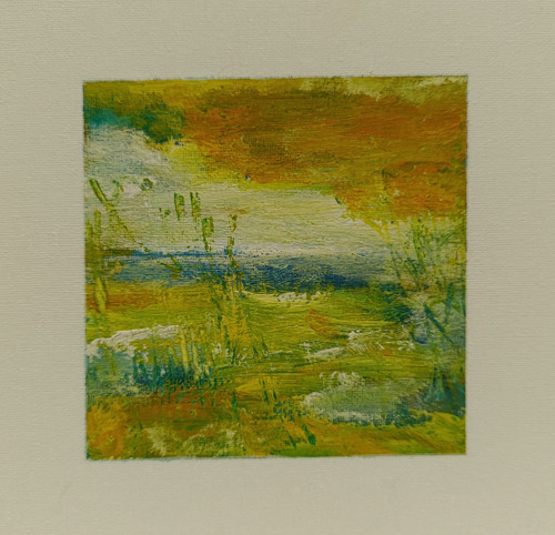 373. Soumrak nad krajinou 1, rozměry 20x20 cm