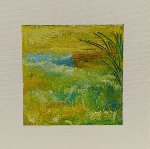 373. Soumrak nad krajinou 3, rozměry 20x20 cm