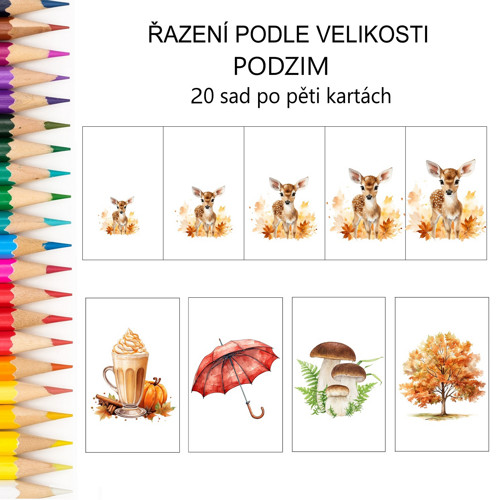 Řazení podle velikosti PODZIM v PDF