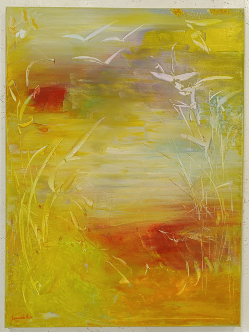 369. Přelet divokých ptáků, rozměry 78x58 cm