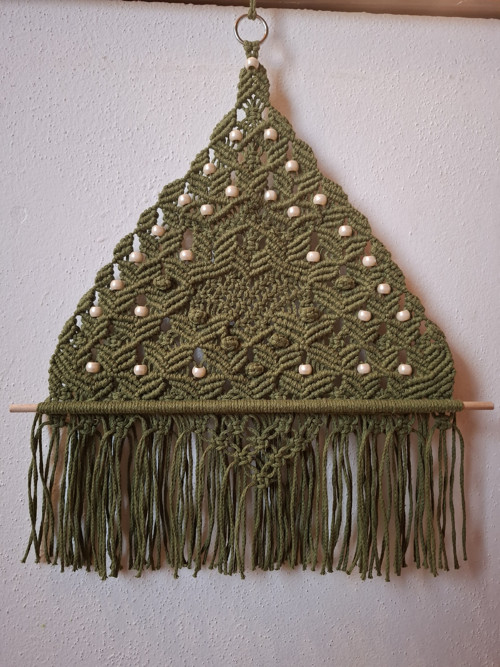 Macramé vánoční stromeček