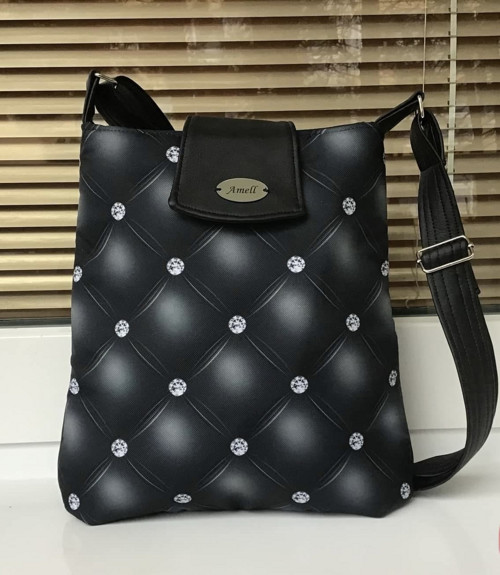Kabelka crossbody - diamanty