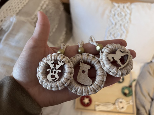 Vánoční ozdoba v Boho stylu