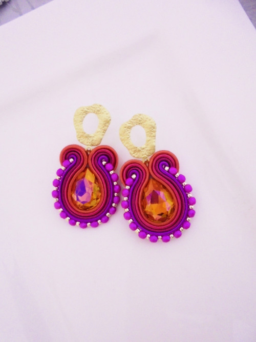 Soutache náušnice — foto 1