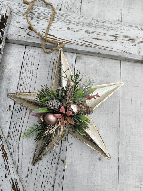 Vánoční, adventní hvězda 30 cm...Silve
